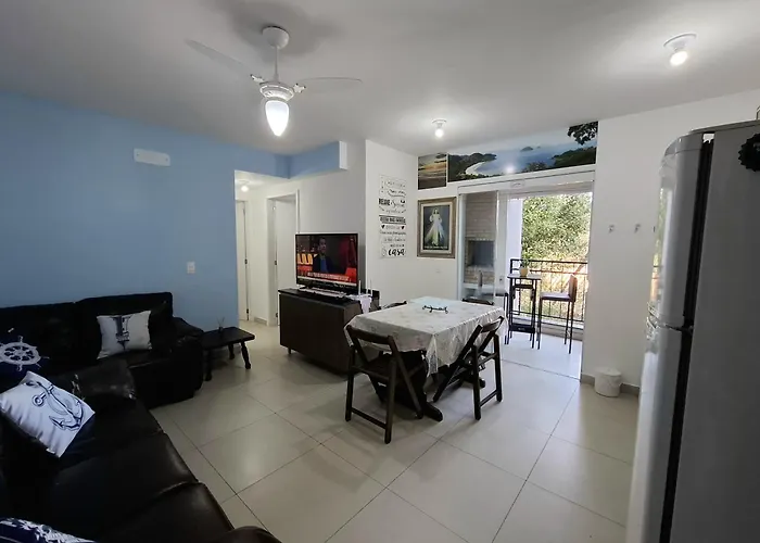 novo região central de Ubatuba, com churrasqueira e varanda, 2 vagas - Residencial Jathy NATAL E ANO NOVO LIVRE